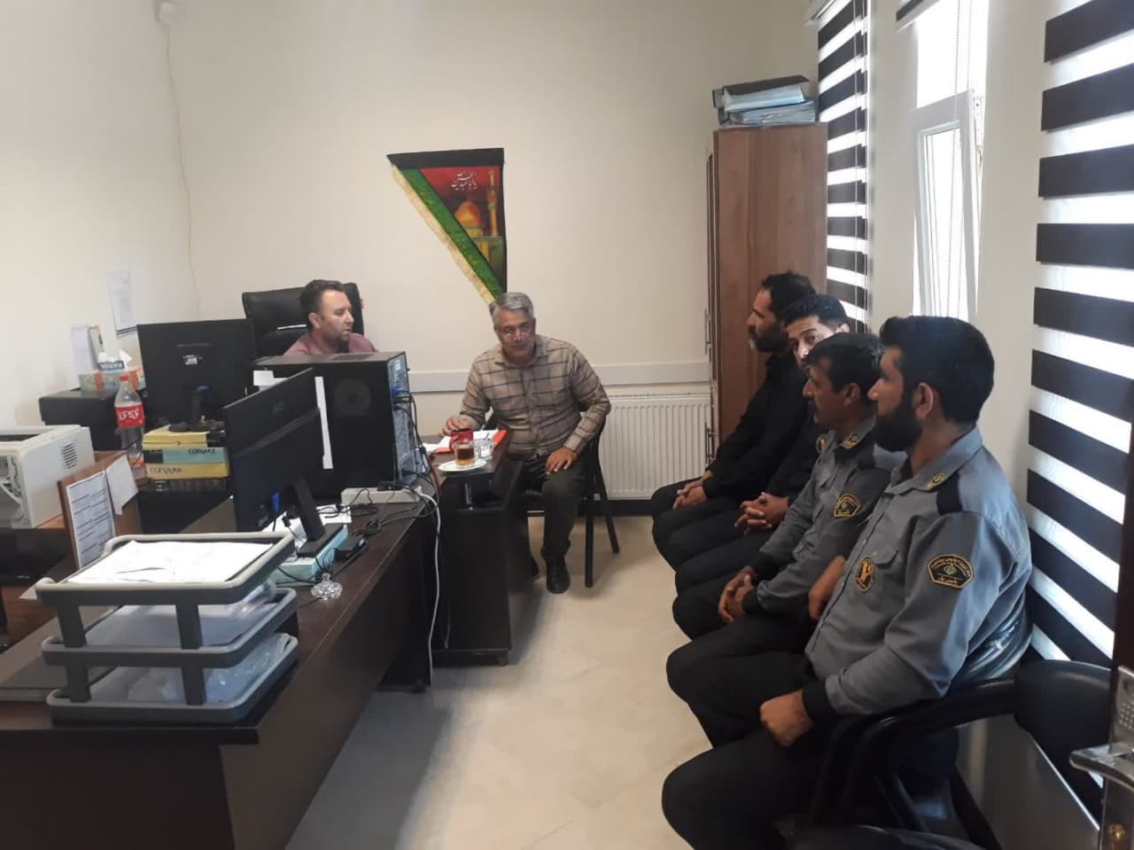 جلسه آموزش فصلی پلیس یاران شهرک صنعتی چرمشهر